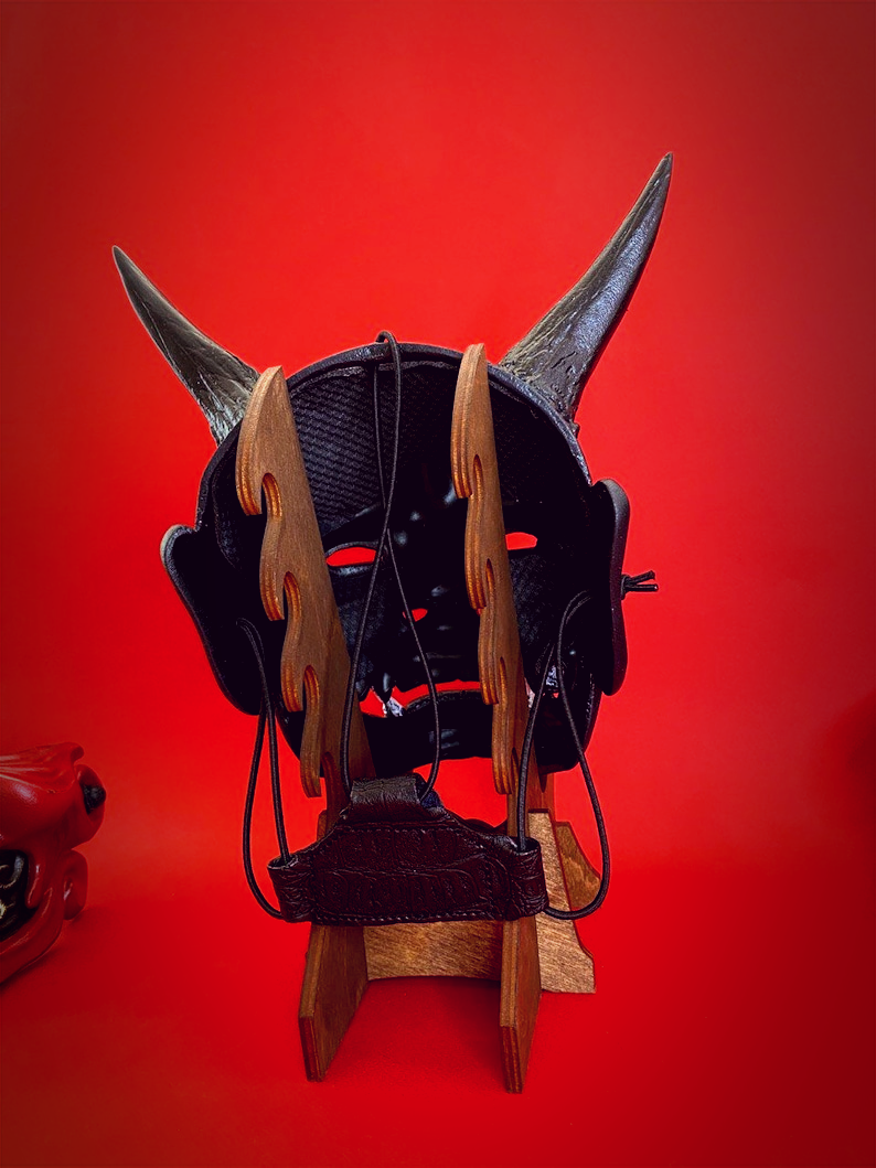 Crying Black Hannya Mask