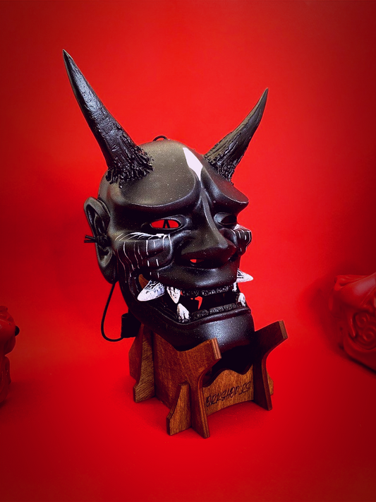 Crying Black Hannya Mask