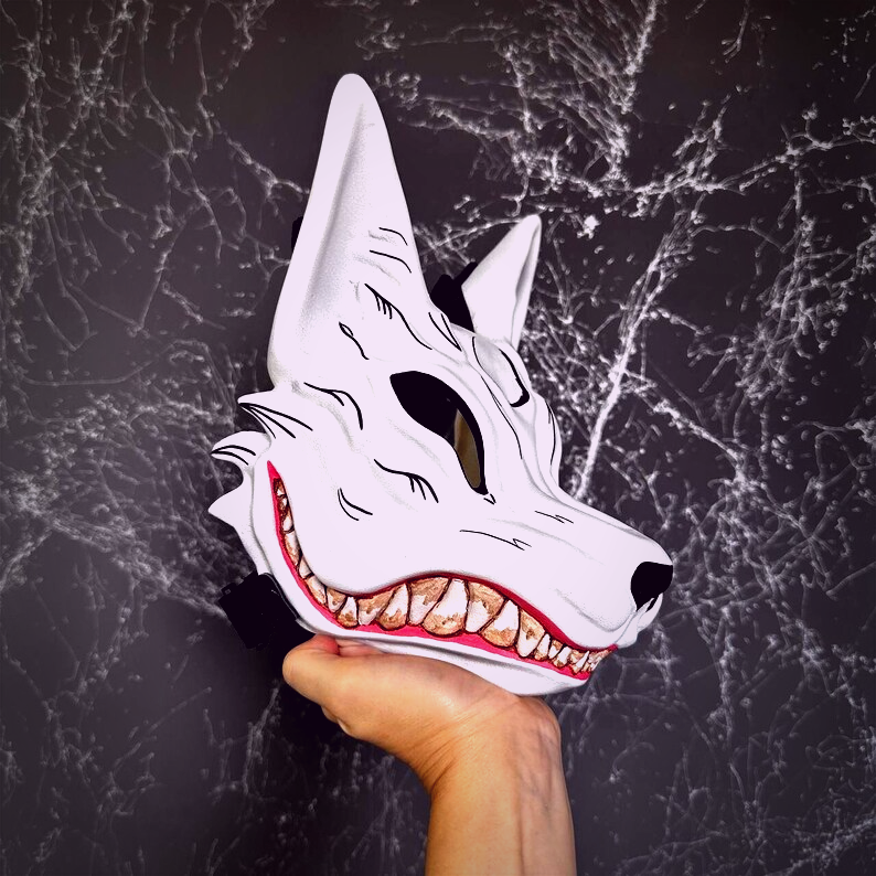 White Kitsune Mask