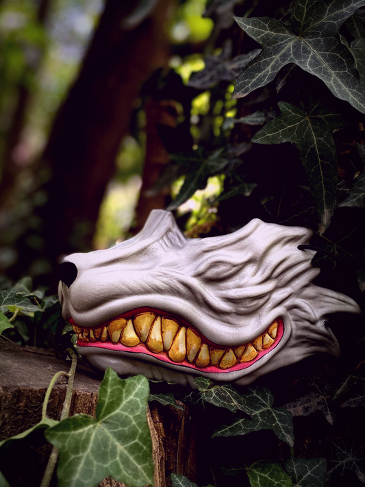 White Fox Kitsune Mask