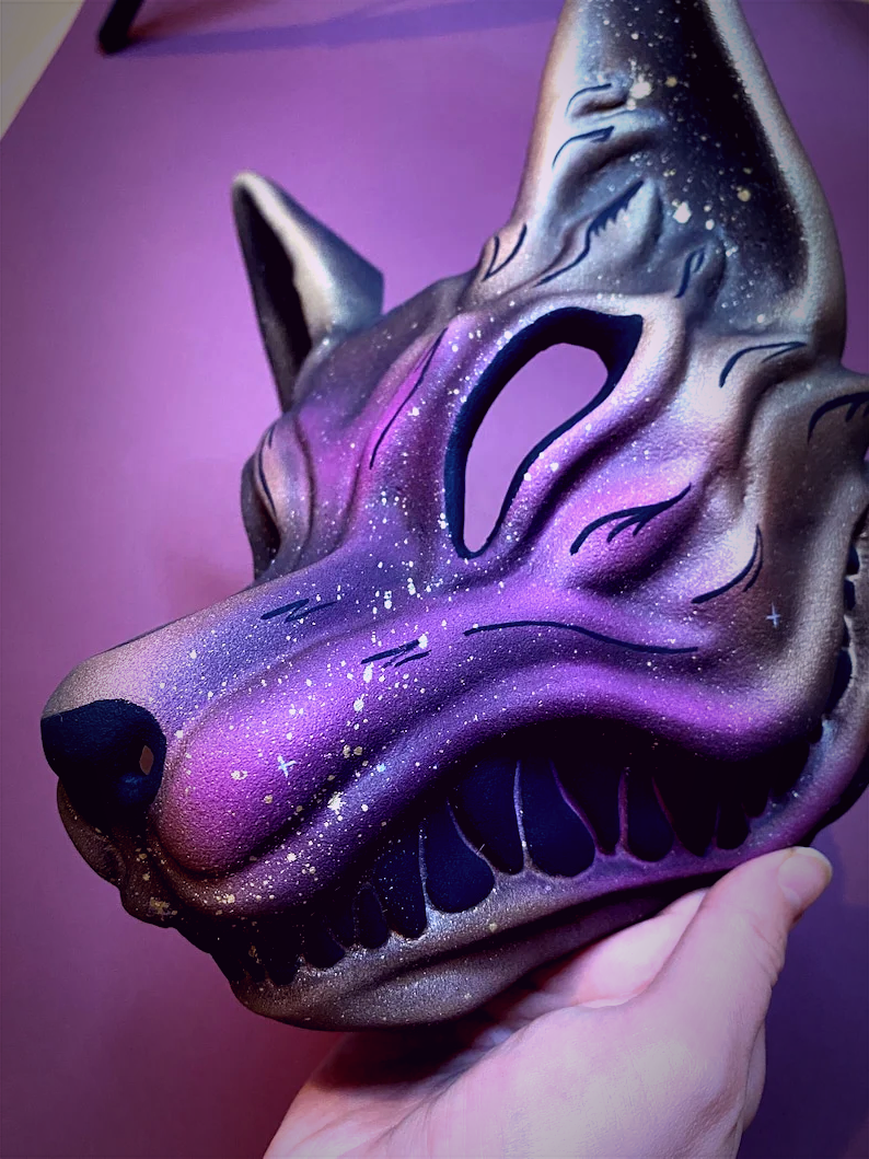 Starry Sky Kitsune Mask