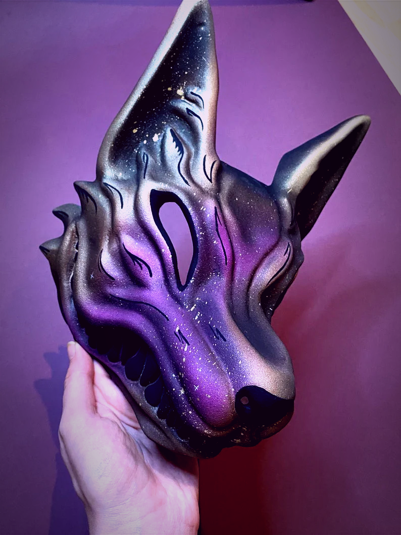 Starry Sky Kitsune Mask