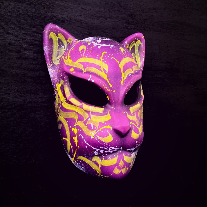 Pink Neko Fox Mask