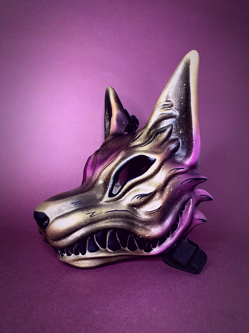 Starry Sky Kitsune Mask