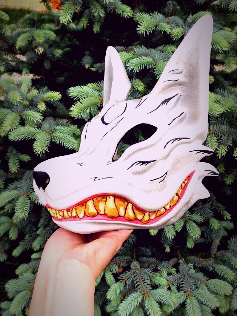 White Kitsune Mask