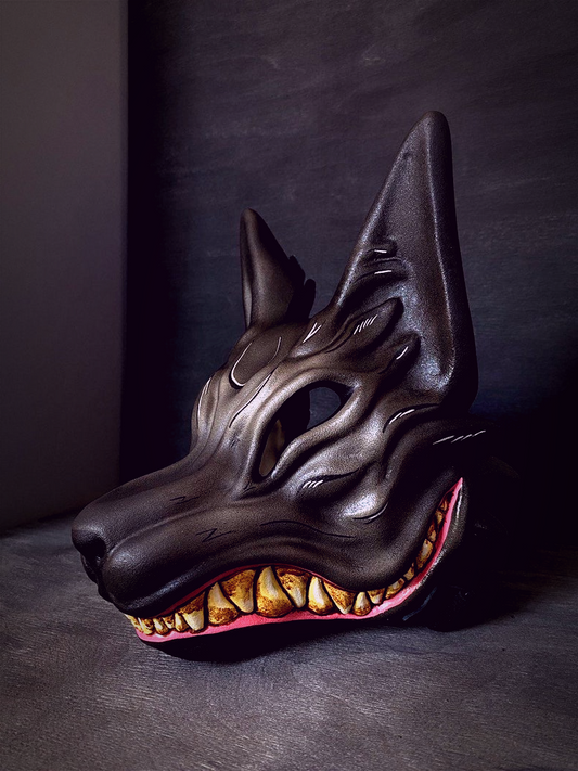 Black Kitsune Mask