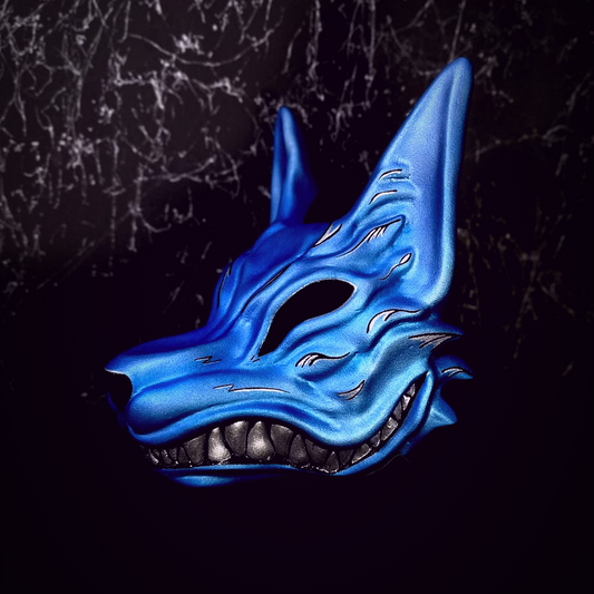 Blue Kitsune Mask