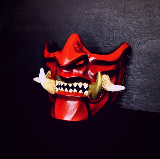 Red Oni Samurai Mask