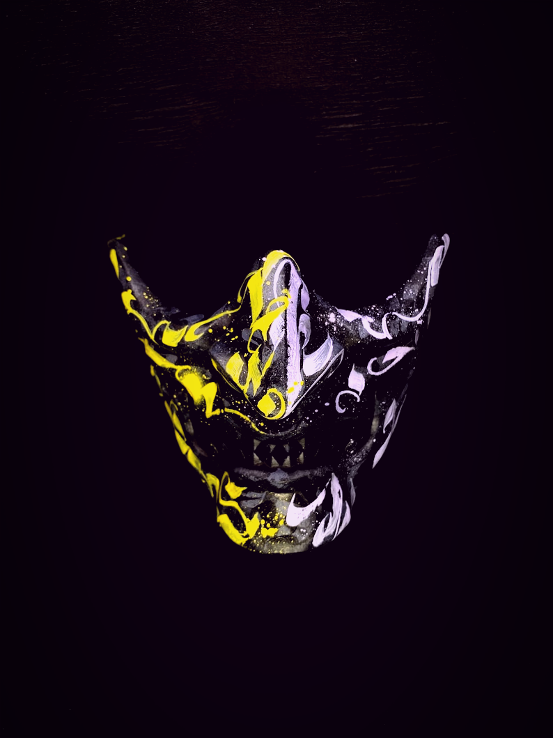 Cyber Goth Samurai Mask